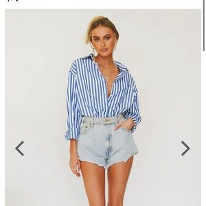 Verge Girl Beach Locals Striped Shirt